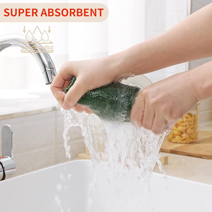 Kitinjoy 100% Cotton Waffle Weave Kitchen Hand Towels - Image 3