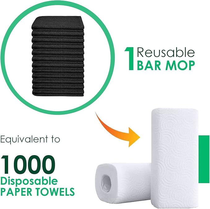 ZUPERIA Bar Mop Kitchen Towels - Image 8