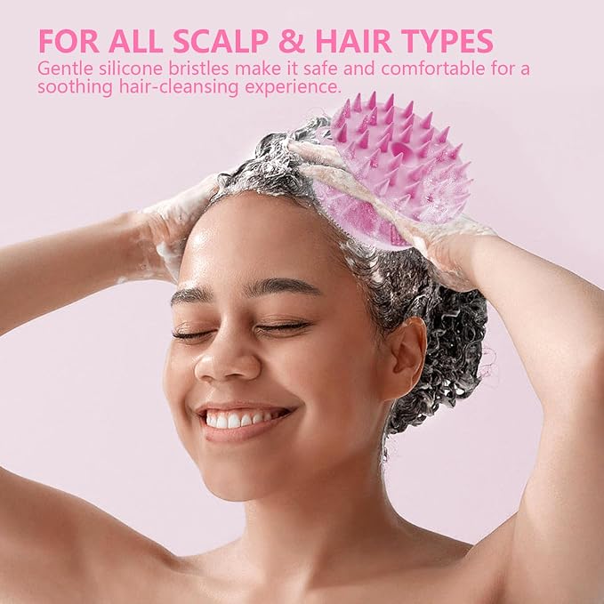 2 in 1 Silicone Brush, BEAUTAIL Body Shower Scrubber and Scalp Hair Massager - Image 4