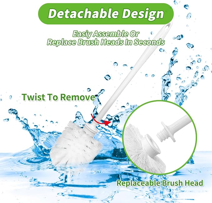 35pcs Toilet Brushes Pack Toilet Brush Only Long Toilet Brush Heavy Duty Toilet - Image 5