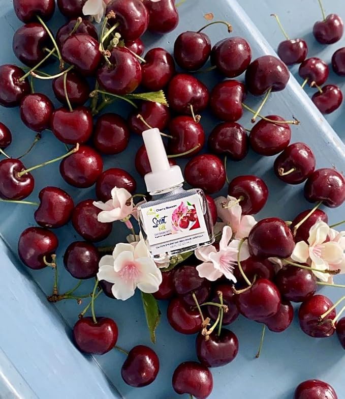 Scent Fill Cherry Blossom Plug in Air Freshener, 4 Scented Oil Refills - Image 3
