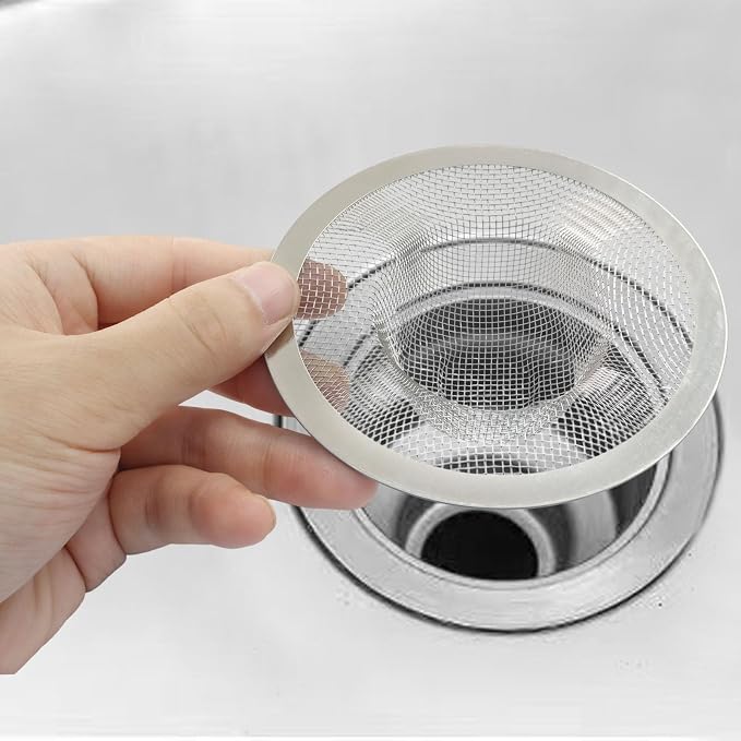 4 Pack Heavy Duty Stainless Steel Kitchen Sink Strainer, 4.41" Top / 2.44" Mesh - Image 4