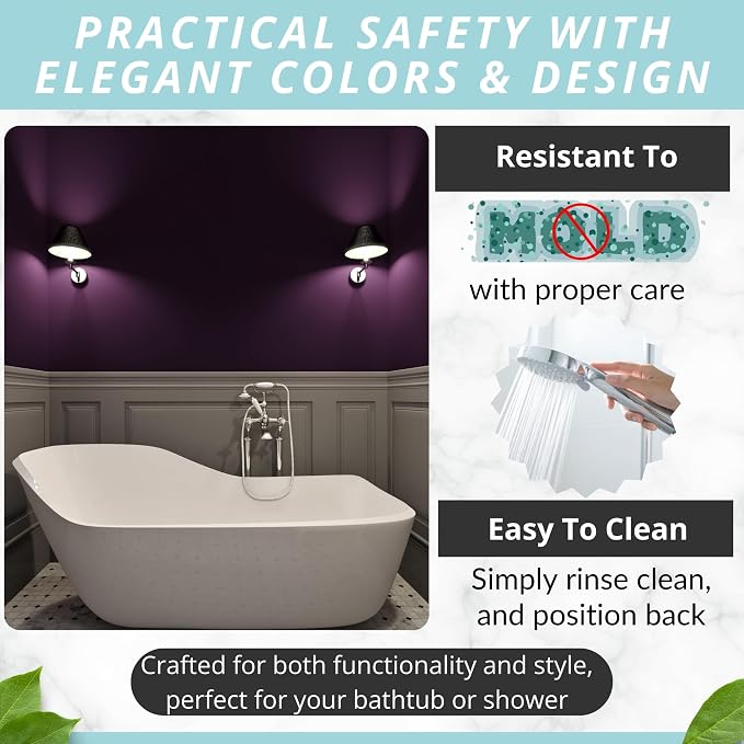 ENKOSI Bath Mat – 40 x 16 Inch Long Non-Slip Bathtub & Shower Mat - Image 5
