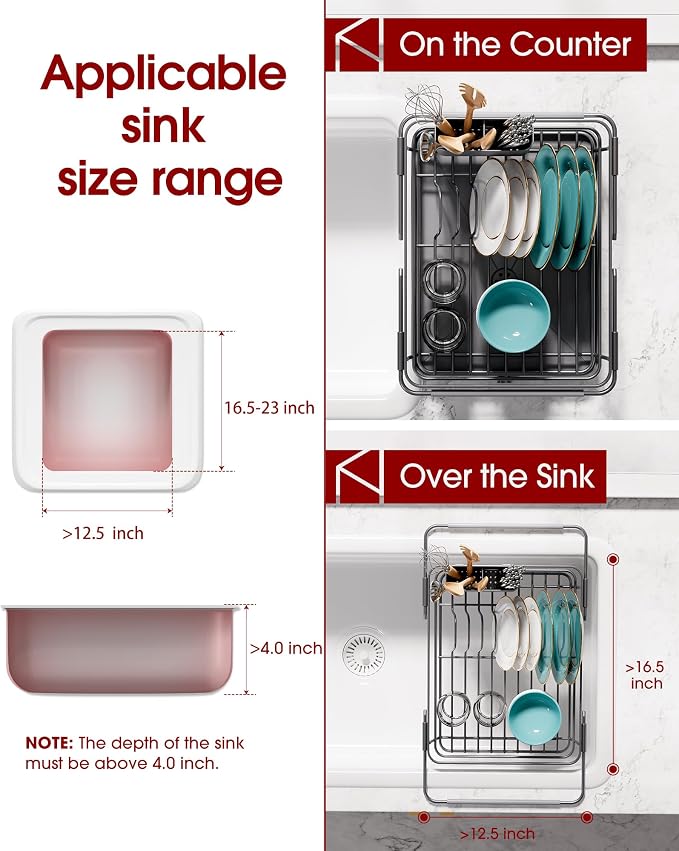 Stainless Steel Dish Drying Rack - Image 2