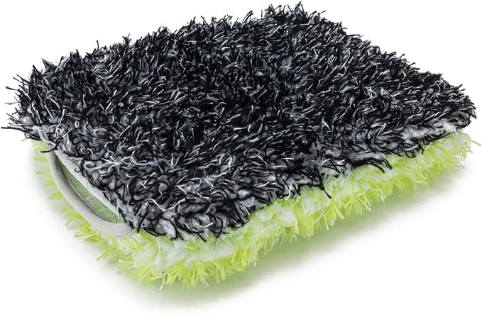 Plush Car Wash Pad Green/Black - Image 2