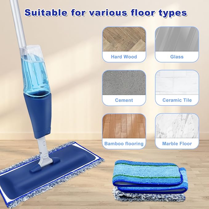 6 Pack Microfiber Cleaning Replacement Pad - Image 7