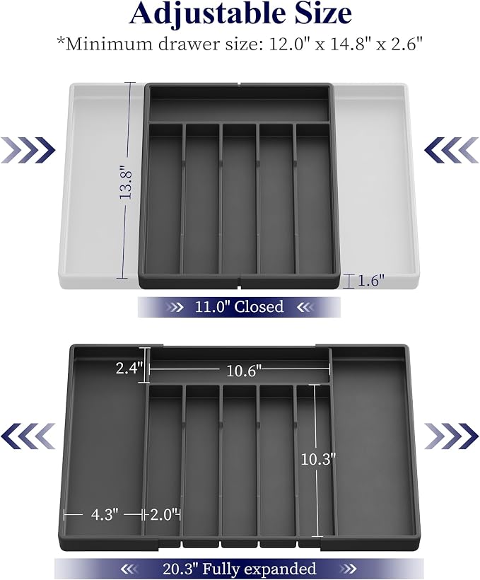 Kitsure Silverware Organizer for Drawers - Image 2