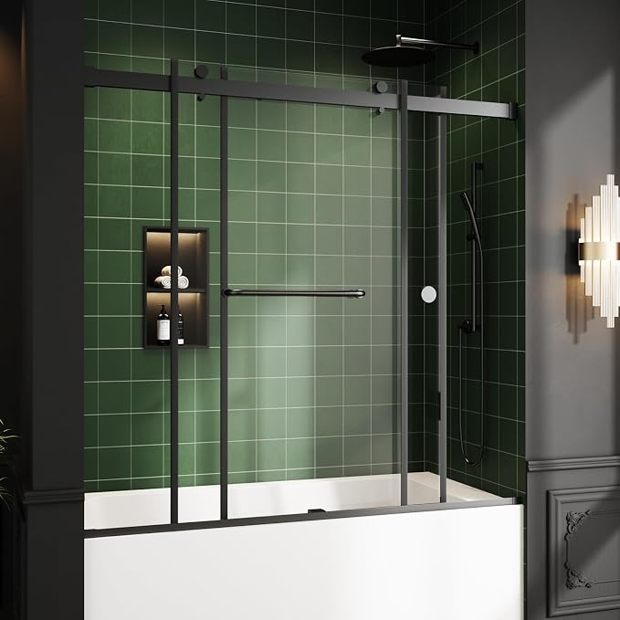 Bathtub Sliding Door, Bathtub Glass Door Bathtub Double Sliding Shower Door - Image 2