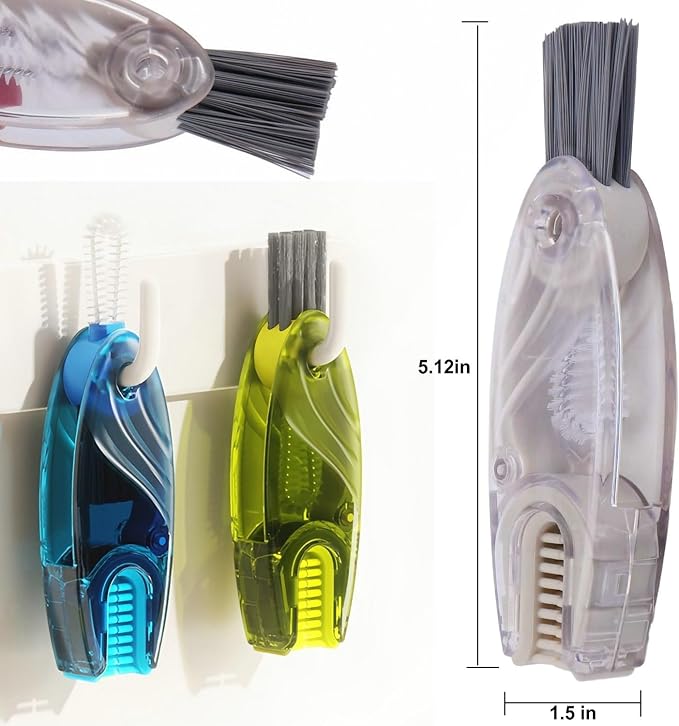 4 in 1 Cup Lid Cleaning Brush Set Multifunctional Bottle Brush Cleaner Tiny - Image 5