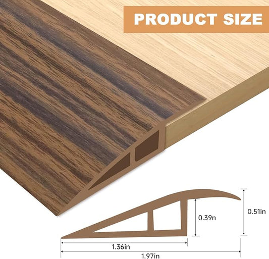 Vinyl Door Threshold Flooring Transition Strip Self Adhesive Carpet Edging Strip - Image 2