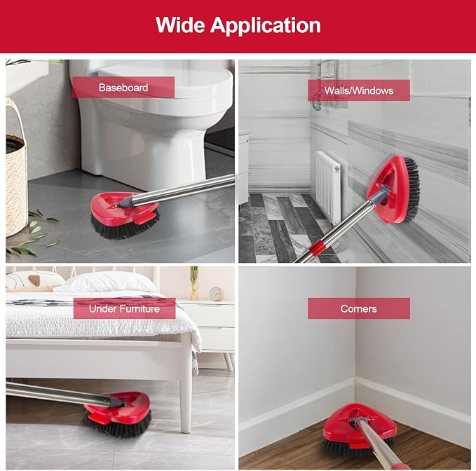 Scrub Brushes, Floor Cleaning Brush Scrubber Replacements Compatible - Image 5