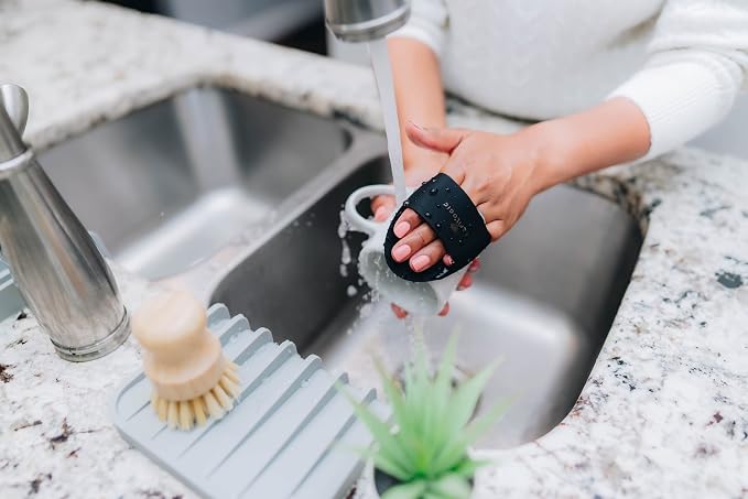 Effilogic Silicone Sponge Holder – Self-Draining Kitchen Sink Organizer - Image 4
