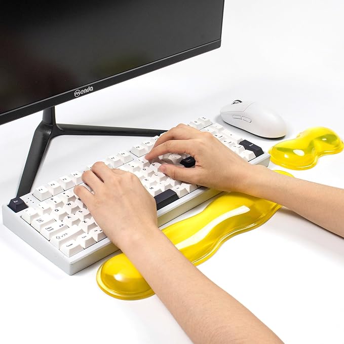 Gel Keyboard and Mouse Wrist Rest Set – Clear Wrist Rest - Image 4