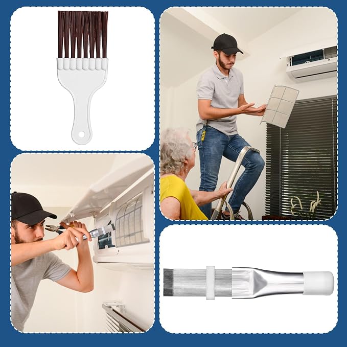 3pcs Air Conditioner Fin Cleaning Brush, HVAC Conditioner Condenser Cleaner - Image 7