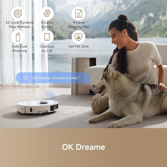 dreame L40 Ultra Robot Vacuum Self Emptying, 000Pa Suction Robot Vacuum and Mop - Image 7