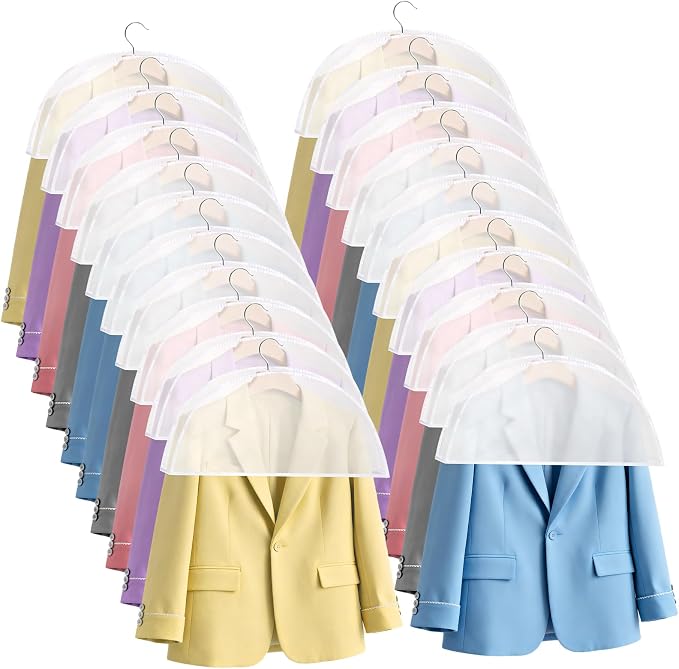 Foraineam 20 Pack Shoulder Covers Clothes Suit Protectors Breathable Garment - Image 9