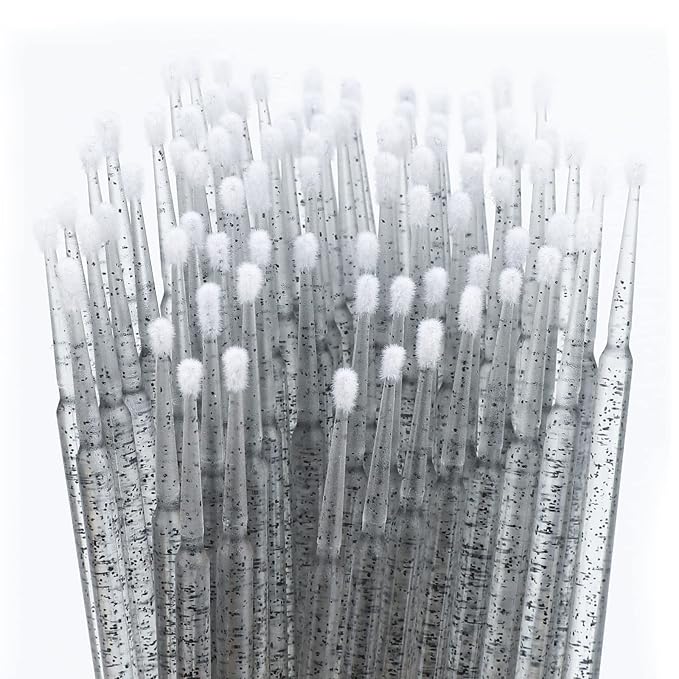 G2PLUS 500PCS Cotton Swabs, Crystal Black Disposable Micro Applicators Brush - Image 3