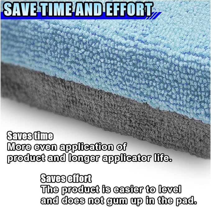 12PCS Ceramic Coating Applicator Sponge, 4.13'' x 1.84'' Microfiber Car - Image 4