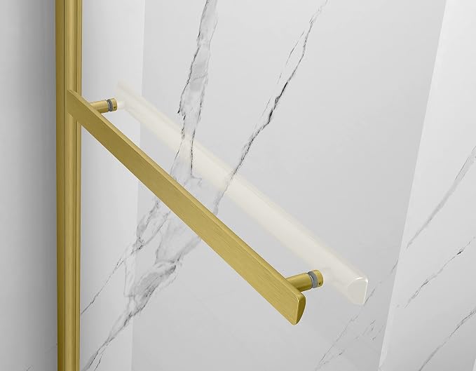 Sunrosa Pivot Tub Shower Door 34"58", Folding Bathtub Door - Image 2