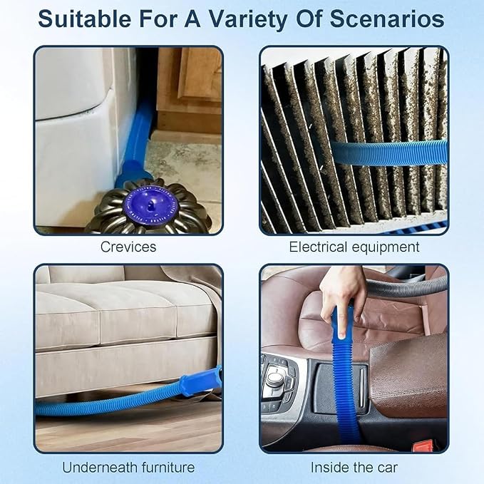New Dryer Vent Cleaning Kit for Vacuum, Universal Dryer Lint Vacuum Attachment - Image 9