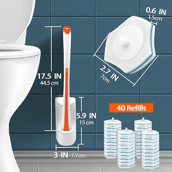 JEHONN Disposable Toilet Bowl Cleaner Wand - Image 6
