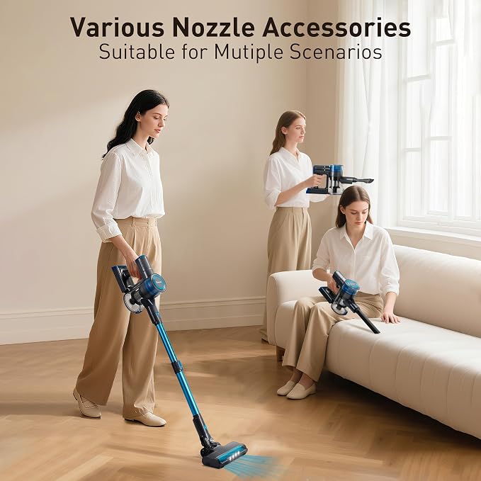 250W 25KPa Suction Cordless Vacuum Cleaner, 6-in-1 Lightweight Stick Vacuum - Image 7