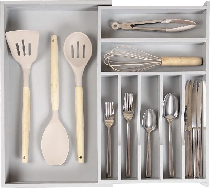 KitchenEdge Premium Silverware, Flatware and Utensil Organizer by KitchenEdge