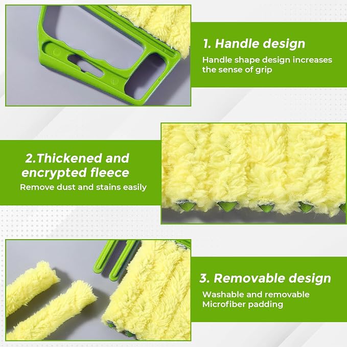 2-Pack Microfiber Blind Cleaner Tools - Image 3