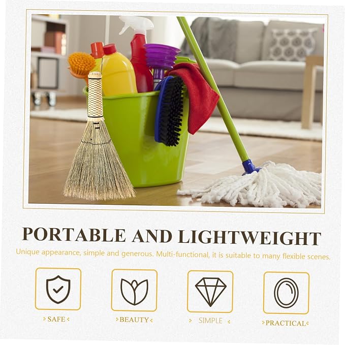 Corn Whisk Broom Handmade Woven Small Broom - Image 5
