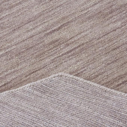 Hand Knotted Loom Wool ECO-Friendly Area Rugs - 8'x8', Octagon Shape, Light Brown Color, Plain Solid, High Pile Thick Handmade Anti Skid Area Rugs for Living Room, Bed Room (L00111)