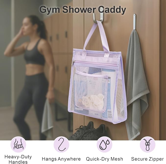F-color Mesh Shower Caddy Portable Hanging - Image 2
