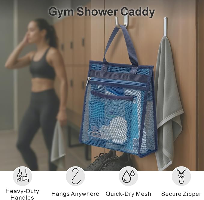 F-color Mesh Shower Caddy Portable Hanging - Image 2