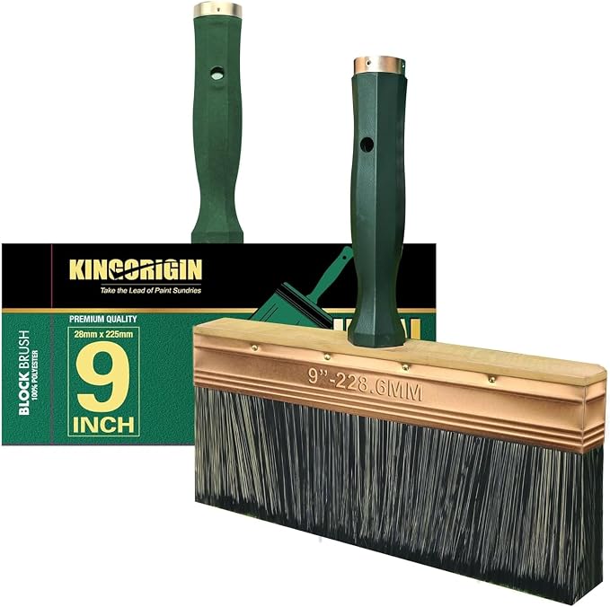 Deck Stain Brush, 9 Inch Deck Paint Brush by KINGORIGIN