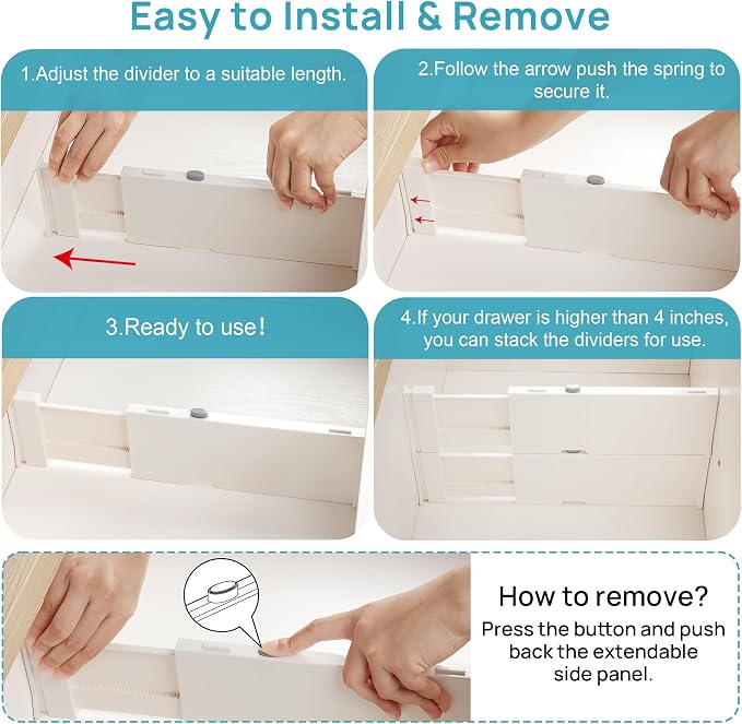 Vtopmart 16 Pack Drawer Dividers - Image 2