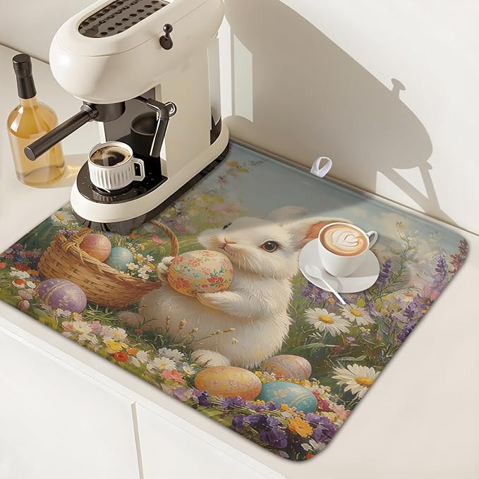 Easter Bunny Eggs Dish Drying Mat - Image 7