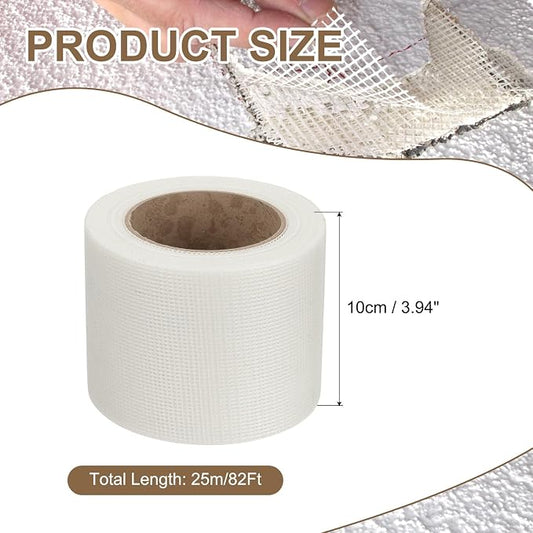 PATIKIL Drywall Repair Mesh Tape, 4 inch x 82 ft Fiberglass Repair Patch - Image 2