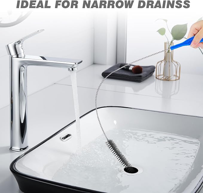 Drain Cleaning Brush Set，Flexible Long Pipe Snake Hair Clogs Catcher Cleaner - Image 6