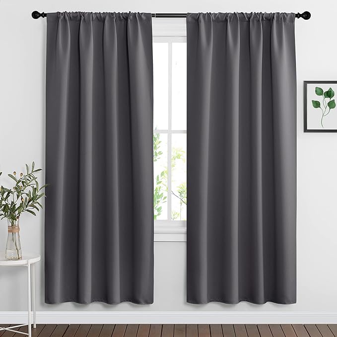RYB HOME Blackout Curtains for Living Room, Large Window Shades for Bay Window by RYBHOME