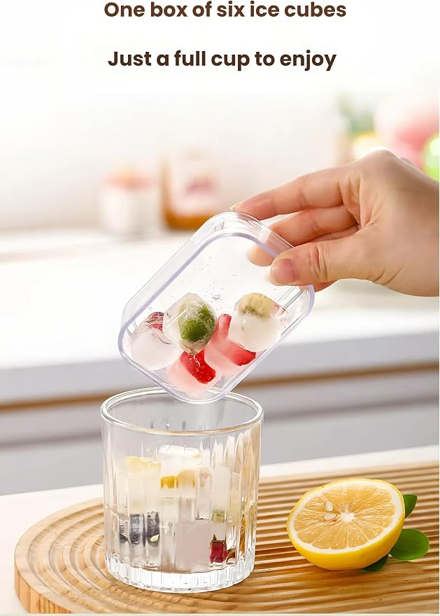 3-pack mini ice cube tray with lid and bin - Image 5