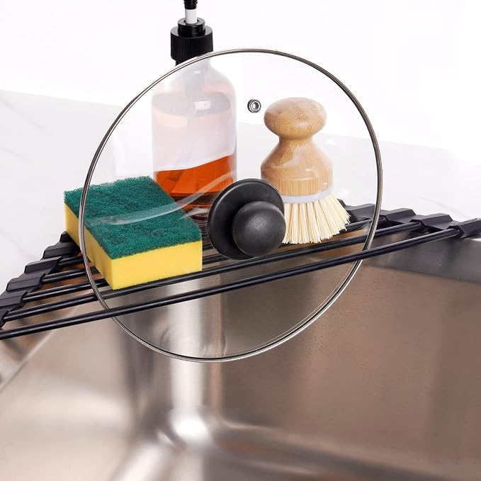 Tomorotec Small Triangle Roll-Up Dish Drying Rack - Image 4
