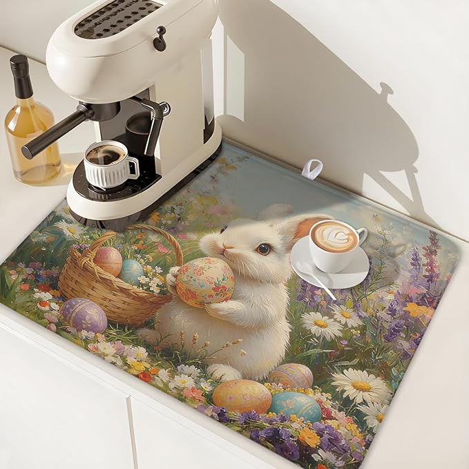 Easter Bunny Eggs Dish Drying Mat - Image 7