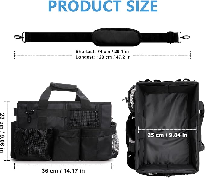 Large Cleaning Caddy Bags, Cleaning Supplies Organizer - Image 6