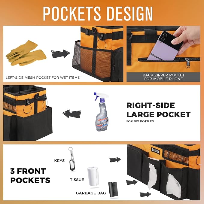 Wearable Cleaning Caddy Bag, Cleaning Caddy Supplies Organizer - Image 2