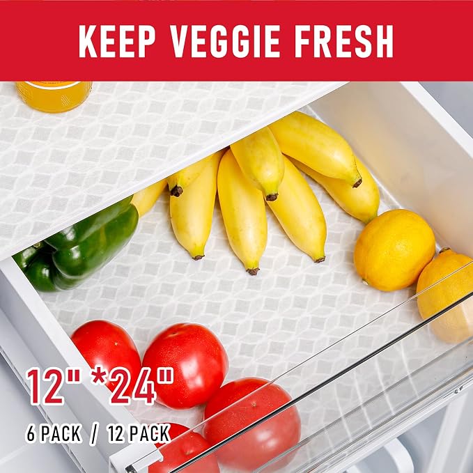 Cooyes Refrigerator Liners, Non-Slip Fridge Liners Washable, Absorbent - Image 5