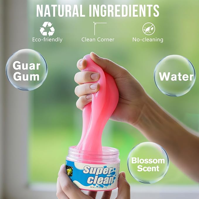 Car Cleaning Gel Car Clean Detailing Putty, Universal Car Interior Cleaner Slime - Image 4