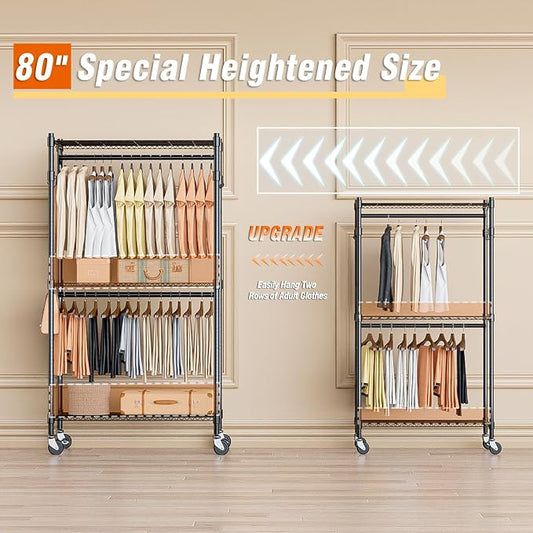 Homdox Heavy Duty Clothing Rack - Image 2