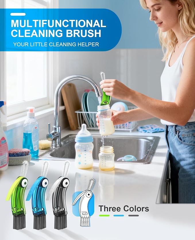 3 in 1 Cup Lid Cleaning Brush 3 PCS - Image 2