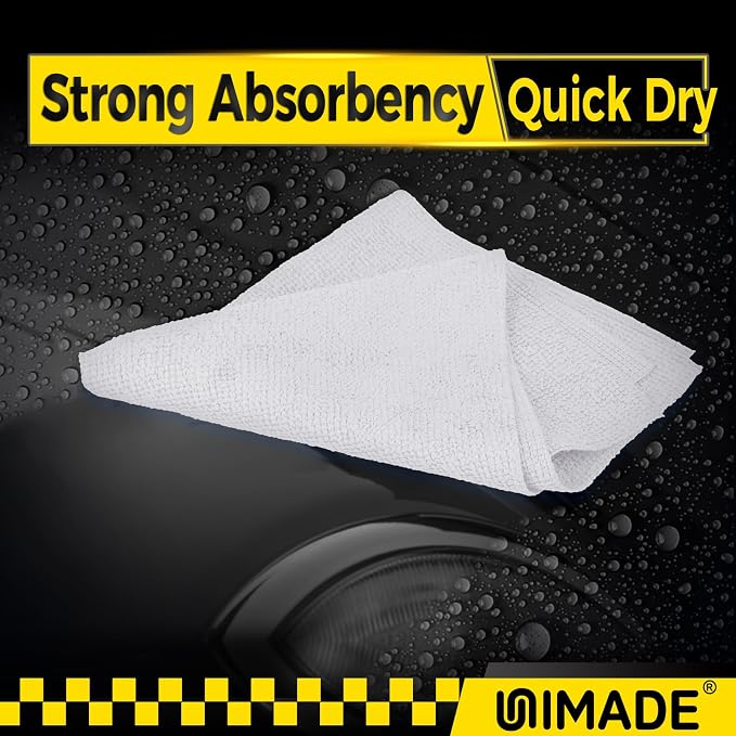 Shop Towels, 100 Pack Commercial Grade Work Rags Microfiber Towels - Image 4