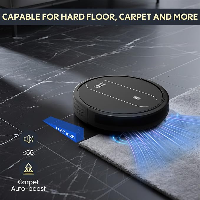 3-in-1 Robot Vacuum 4000Pa Strong Suction Robot Vacuum Cleaner & Smart - Image 6