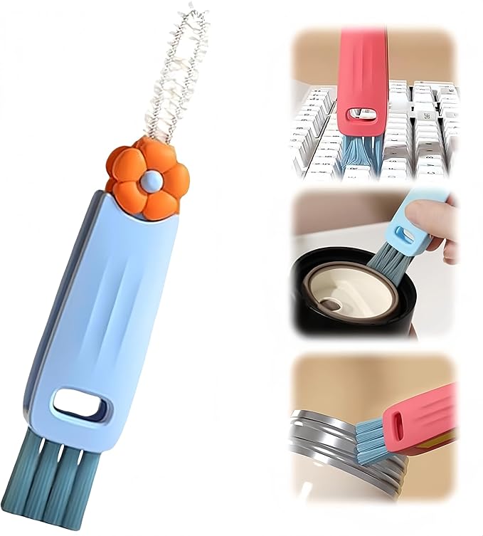 3 in 1 Cup Lid Cleaning Brush, Portable Cup Lid Cleaner by Shrunqi